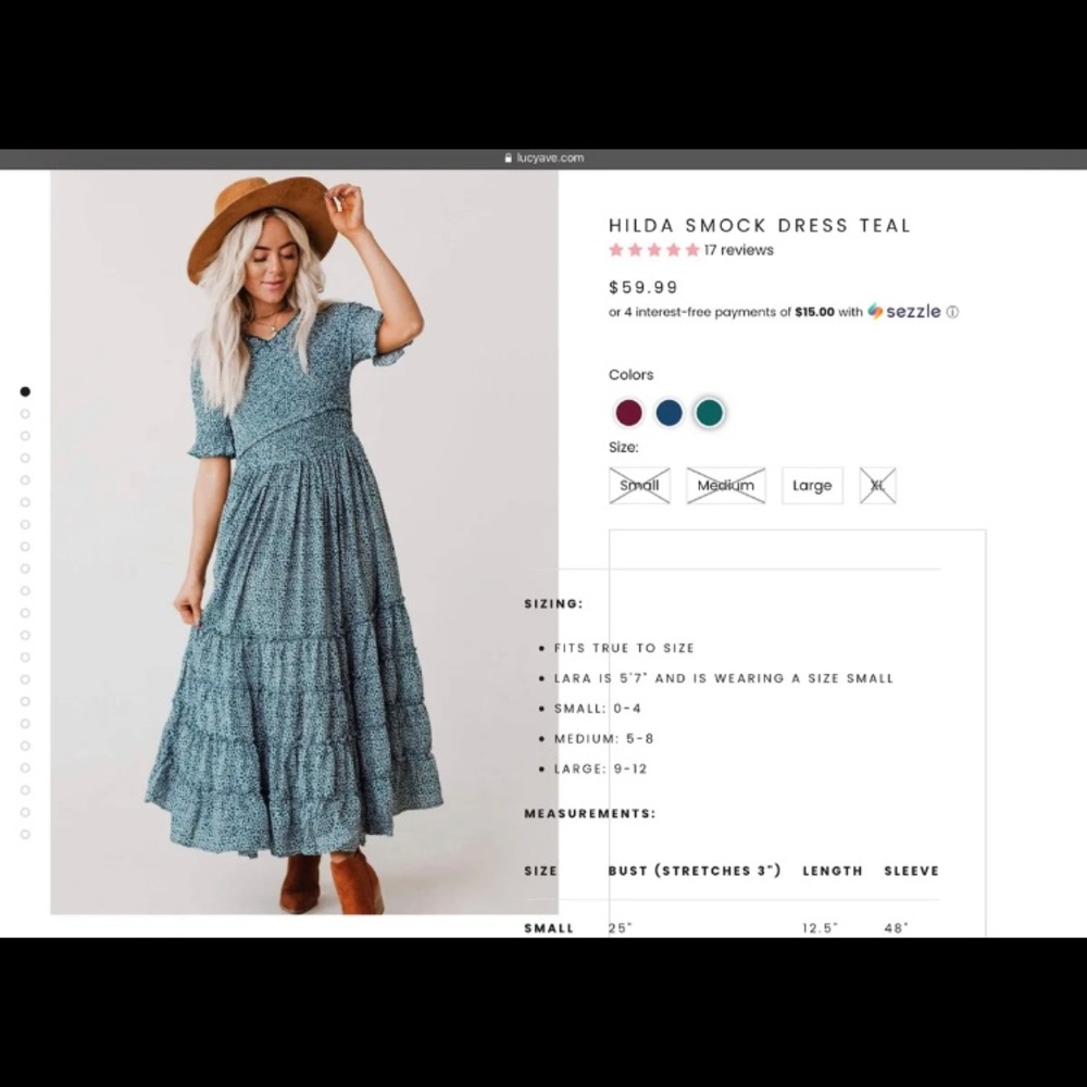 Smocked top midi dress